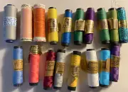 18 Spools of Polyester Embroidery Thread - Gutermann/Mettler/Samoilov