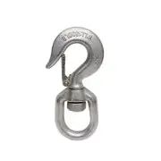 5/8" Drop Forged Swivel Hook Lifting Hook 1,500 LBS WLL Stainless Steel T316