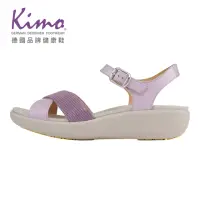 在飛比找momo購物網優惠-【Kimo】輕量彈力交叉繫帶涼鞋(粉嫩紫KBJSF08721