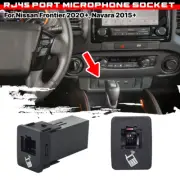 RJ45 8Pin UHF Pass Through Microphone Socket Kit For Nissan Frontier 2019-2024