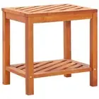 Side Table Solid Acacia Wood 45x33x45 cm