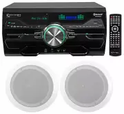 Technical Pro DV4000 4000w Home Theater DVD Receiver+(2) 6.5" Ceiling Speakers