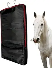 Horse Bridle Bag, Harness Storage Bag with Hooks, Adjustable Shoulder Strap, Dust-Proof Stable Organizer Gear Storage for Cleaning Tools Farm Equipment