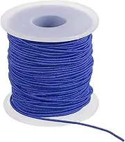 uxcell Elastic String for Bracelet 164 Ft/50 Meter Length 1.2 mm Dia, 1 Roll Sturdy Stretchy String Cord for Jewelry Making Necklace Beading Craft DIY, Dark Blue