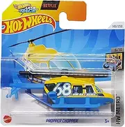 Hot Wheels - Propper Chopper - HW Metro 6/10 - HTB18 - Short Card - Sky News - Helicopter - Helicopter - Netflix Let's Race - Mattel 2024-1:64