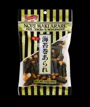 Rice Crackers With Seaweed Shirakiku 3oz Bag