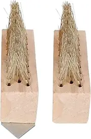 COOPHYA 2Pcs Steel Wire Weeding Brush Durable Wooden Handle Moss Removal Brush for Garden and Practical Weeding Tool for Grass Removal Your Outdoor Spaces