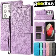 Wallet Case For Samsung S24 S23 S22 S21 S20 Ultra Plus FE Leather Galaxy Cover