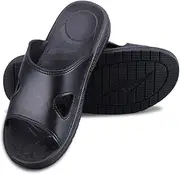 [LIFKOME] Static Slippers for Home Pu Soft Sole Non-slip Comfortable Living Room Slippers Style for Men Women