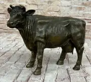 Nice Bull Cow Farm Bronze Statue Buffalo Sculpture Statue Animal Figurine Statue