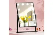Embellir Makeup Mirror 30x48cm Hollywood Vanity with LED Light Rotation Tabletop