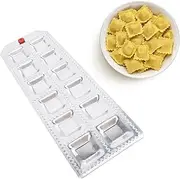 12 Holes Aluminum Square Ravioli Maker, Pasta Maker Tray Dumplings Making Tool for Home Kitchens, Restaurants
