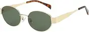 [STKARCV] 1PCS GOLD Oval Frame Retro Travel Wear Simple Glasses Small Frame Eyeglasses