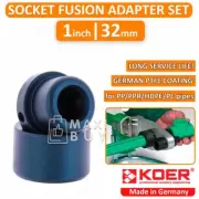 Socket Fusion Welding Adapter Set for Plastic Pipes PP/PPR/PE/HDPE 1 inch (32mm)
