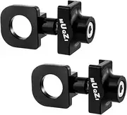 2pcs Bicycle Chain Tensioner Adjuster Aluminum Alloy Chain Fastener for BMX Fixie Bike Single Speed Bicycle, Black