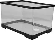 Abaodam Acrylic Fish Tank Aquarium for Small Fish and Turtles Compact Desktop Breeding Box with Creative Design for Home and Office Decor Easy Viewing and Cleaning