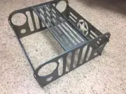 Jeep Fire Pit with Grill Grate, Collapsible and Portable Fire Ring,FREE SHIPPING