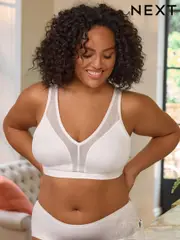 White Total Support Non Wire Ultimate Comfort Bra B-H (N47491) | $41