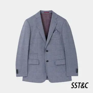 【SST&C 新品８５折】灰色威爾斯格紋裁縫西裝外套0112402001