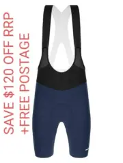 Santini Cycling Redux Istinto Bib Shorts Blu Nautica Men Size S + FREE Postage