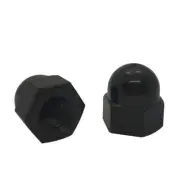 Black White Nylon Plastic Hex Cap Nut Hex Acorn Nut M3 M4 M5 M6 M8 M10 M12 - M20