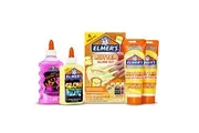 Elmers Butter Slime Kit, Includes Elmers Glow in the Dark Glue, Elmers Glitter Glue, Elmers Butter Slime Activator, 4 Count
