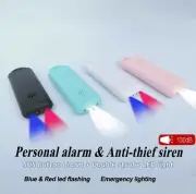 Personal Alarm Self Defence Panic Alarm Personal Attack Red And Blue Strobe