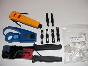 Punch tool krone / bix / 110 / 66 rj45 crimp crimper cat 5 cat 6 stripper rj-10