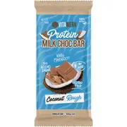 Vitawerx Protein Milk Chocolate Bar Coconut Rough 100g (Pack of 12)