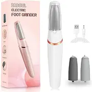 ZABOUL Electric Foot Callus Remover, Callus Remover for Feet Rechargeable Portable Pedicure Tool Kit, Smooth Pedicure Wand for Feet Care, Removes Dry Hard & Dead Skin Ideal Gift (White)