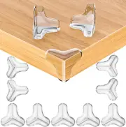 12-Pack Clear Table Corner Protectors- Baby Proofing Corners and Edges Protec...