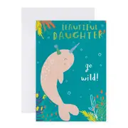 Connections from Hallmark Birthday Card For Daughter - Party Narwhal