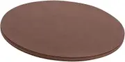 GOOHOCHY Placemats Set 6pcs Round Brown Pu Leather Place Mats for Kitchen and Dining Table