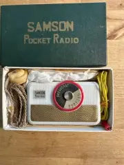Truly “NEW OLD STOCK” Samson Pocket CRYSTAL RADIO w/ Box & Inst. Vintage 1950's