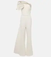 [Safiyaa] Safiyaa Bridal Omi crêpe jumpsuit AU 16 white