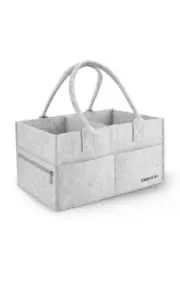 Runsabay Baby Diaper Caddy Organizer Portable Nursery Essentials Storage Basket