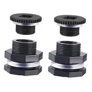 Bulkhead Water Tank Connector PVC Thru-Bulk Fitting for Rain 3/4" Female