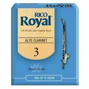Rico Royal Alto Clarinet Reeds Strength 3 , 10 Reeds RDB1030