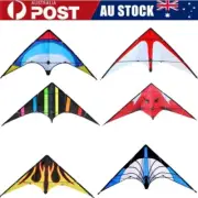 48" Dual Line Stunt Kite Large Delta Beach Kite For Outdoor Sports Activity Toys