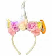Happy Halloween Kids Light Up Flashing LED Unicorn Horn Headband Costume New!