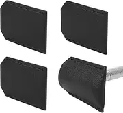 Linkidea 4 Pack Safety Razor Head Protector Cover, Shaving Travel Cover Handmade, Double Edge Safe Shaver Travel Accessories (Black)