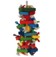 Caitec Featherland Paradise Giant Knots Block Bird Toy