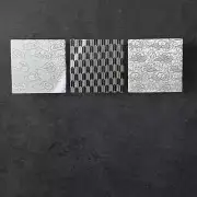 Yasugari, Zuiunn, Japanese Pattern Fablic Wall Art (Set of 3), Japanese Modern