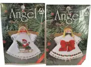 Designs for the Needle Cross Stitch Ornaments Sleigh 1450 Bow 1439