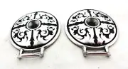 Tie Loops Jeremiah Watt Pair Conchos Saddle Strings Floral Horse Western Sizes