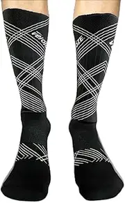 [veloToze] Velotose 43-47 Men's Aero Socks, Extra Tall BLK L/XL