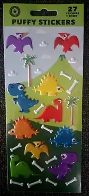 JURASSIC PARK DINOSAUR STICKERS - 27 STICKERS