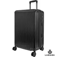 在飛比找ETMall東森購物網優惠-【LAMADA 藍盾】24吋流線典藏系列行李箱/旅行箱(黑)