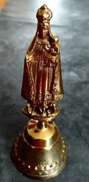 Oshun Bell Caridad del Cobre 7 Inches - for Yoruba orisa goddess, polished