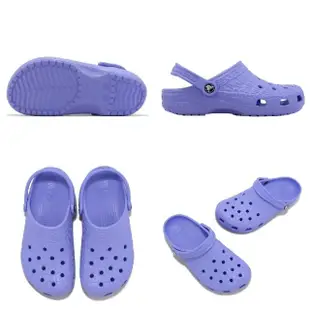 【Crocs】涼拖鞋 Classic Crocskin Clog 男女鞋 紫 月光紫色 鱷魚紋 克駱格 卡駱馳(2068735Q6)
